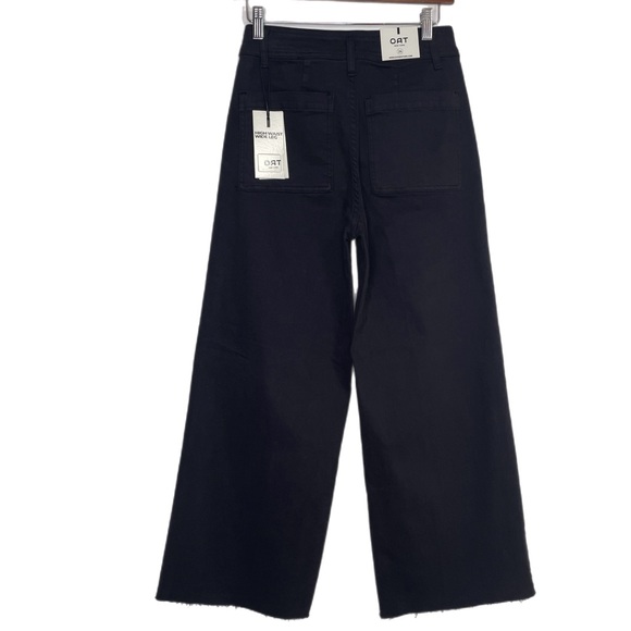 NWT OAT New York High Waist Wide Leg Black Jeans - Picture 2 of 13
